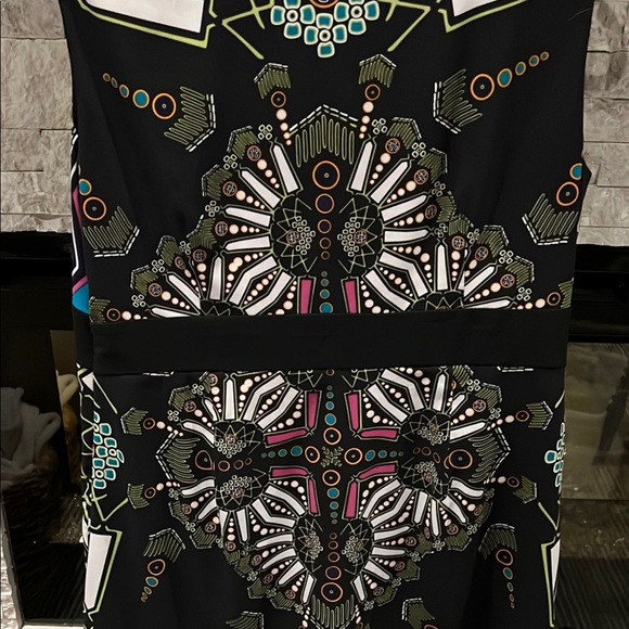 Nicole Blue black white Patterned Dress size 16 - Picture 9 of 10